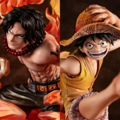POP MAX Scale 20th Anniversary Brotherhood Monkey D. Luffy - ONE PIECE Offcial Statue - MegaHouse