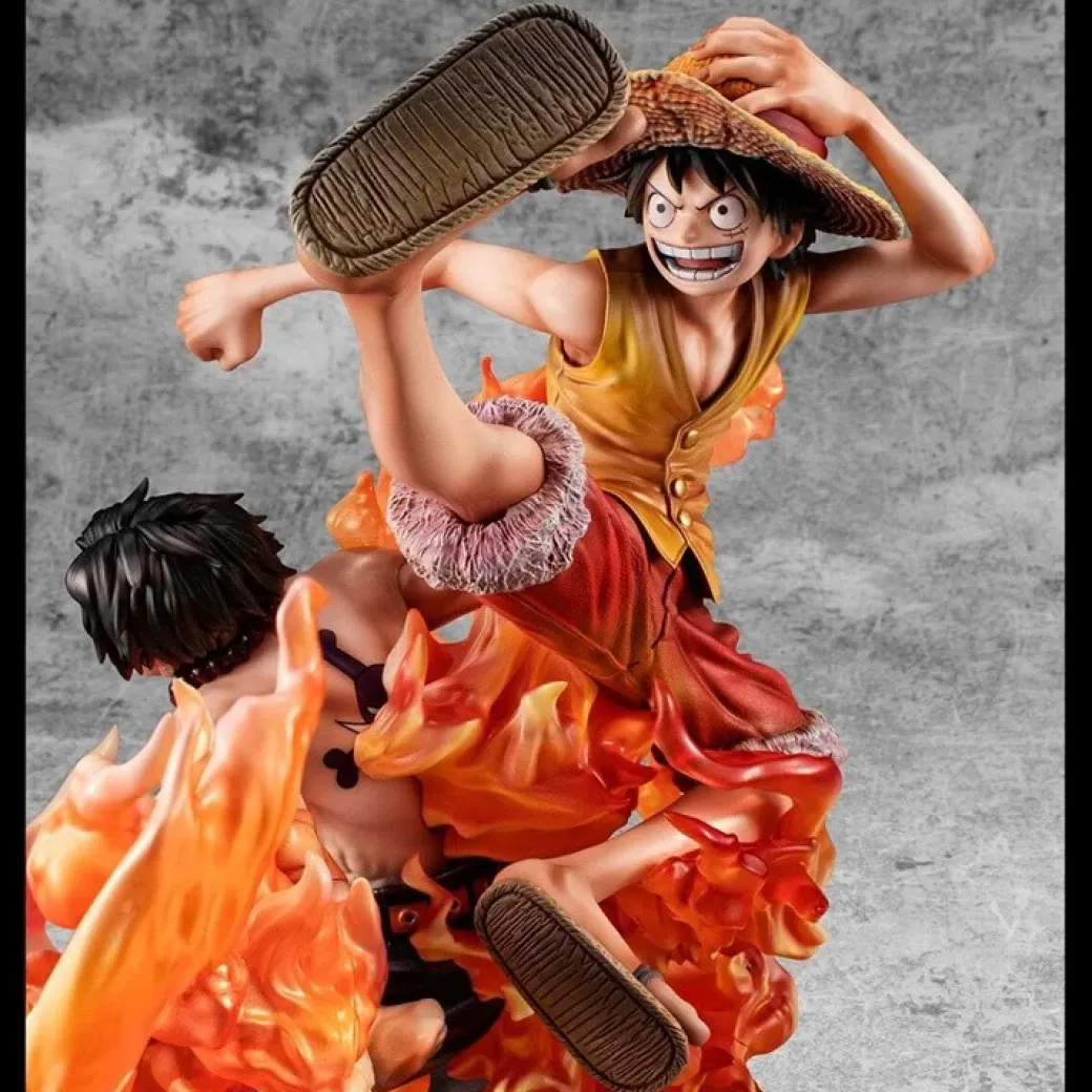 POP MAX Scale 20th Anniversary Brotherhood Monkey D. Luffy - ONE PIECE Offcial Statue - MegaHouse