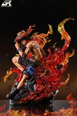 POP MAX Scale Whitebeard Pirates Portgas D. Ace with LED - ONE PIECE Resin Statue - GTR-Studio