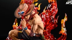 POP MAX Scale Whitebeard Pirates Portgas D. Ace with LED - ONE PIECE Resin Statue - GTR-Studio