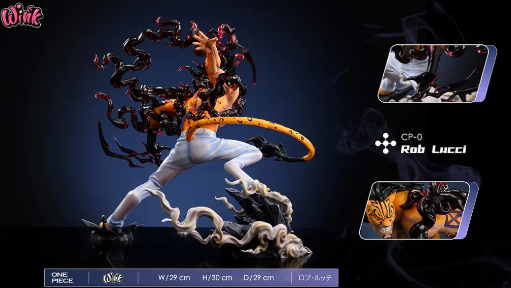 POP Scale Awakening Rob Lucci - ONE PIECE Resin Statue - Wink Studio