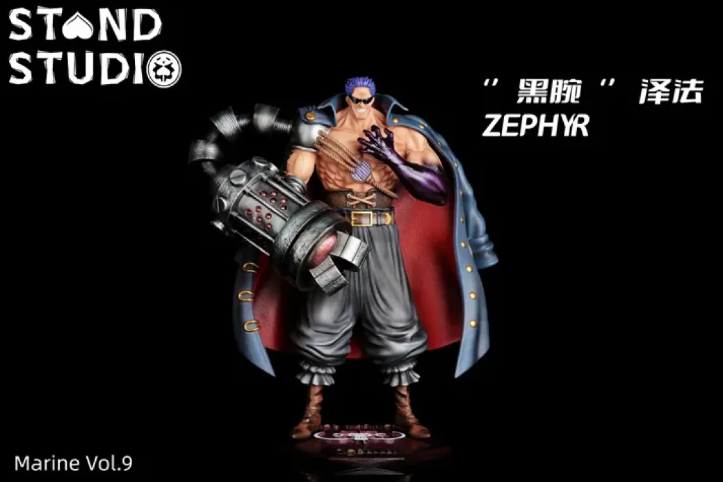 POP Scale Black Arm Zephyr - ONE PIECE Resin Statue - STAND Studios