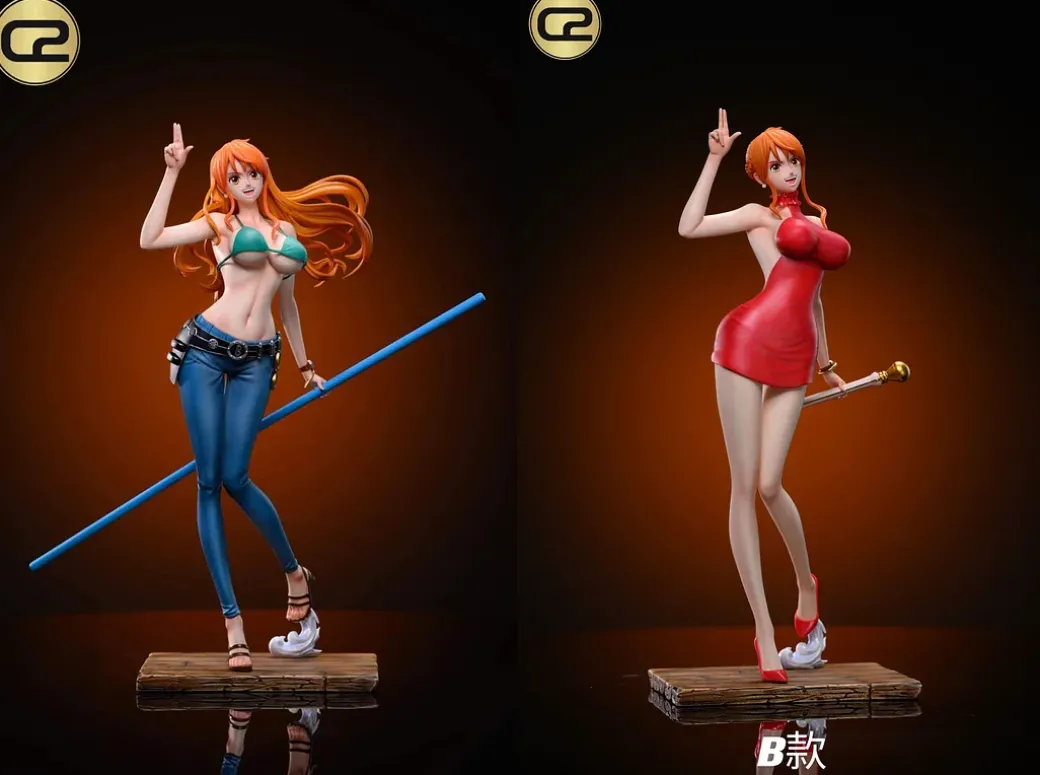 POP Scale Cat Burglar Nami - ONE PIECE Resin Statue - C2 Studio
