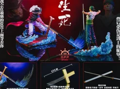 POP Scale Dracule Mihawk VS Roronoa Zoro - ONE PIECE Resin Statue - OPPS Studios