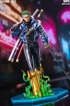 POP Scale Egghead Arc Cat Walk Ver. Roronoa Zoro - ONE PIECE Resin Statue - WM Studios