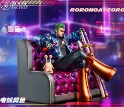 POP Scale Egghead Arc Series 001 Sitting Sofa Roronoa Zoro - ONE PIECE Statue - Zook Factory Studios