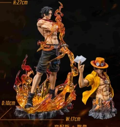 POP Scale Goodbye Flame Portgas D. Ace - ONE PIECE Resin Statue - AS Studios