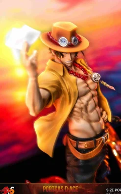 POP Scale Goodbye Flame Portgas D. Ace - ONE PIECE Resin Statue - AS Studios