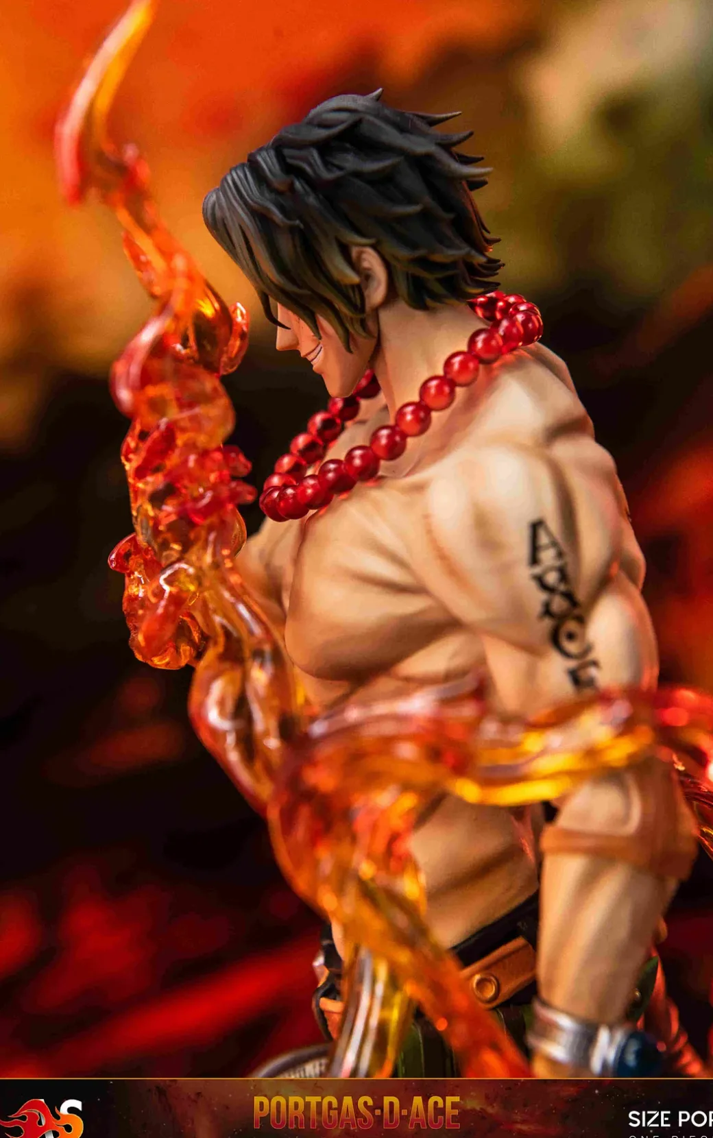 POP Scale Goodbye Flame Portgas D. Ace - ONE PIECE Resin Statue - AS Studios