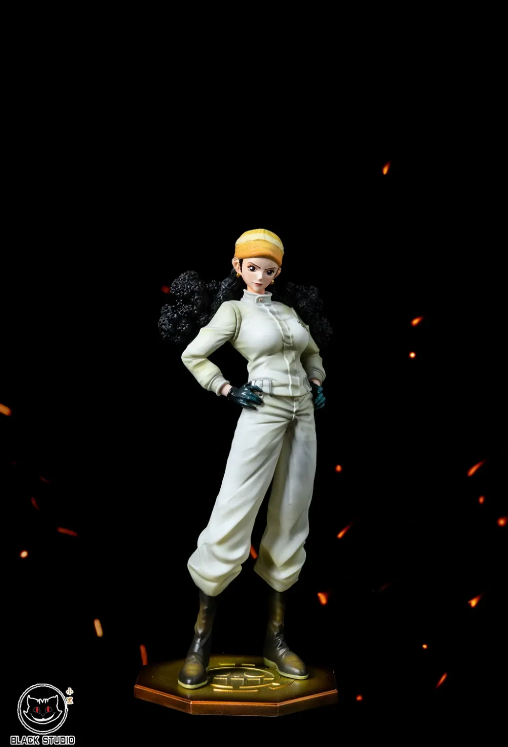 POP Scale Heart Pirate Series Ikkaku & Hakugan & Clione & Uni - ONE PIECE Resin Statue - Black Studios