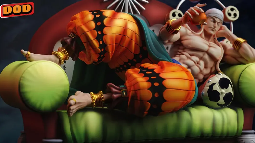 POP Scale Lying Down Enel - ONE PIECE Resin Statue - DOD Studio