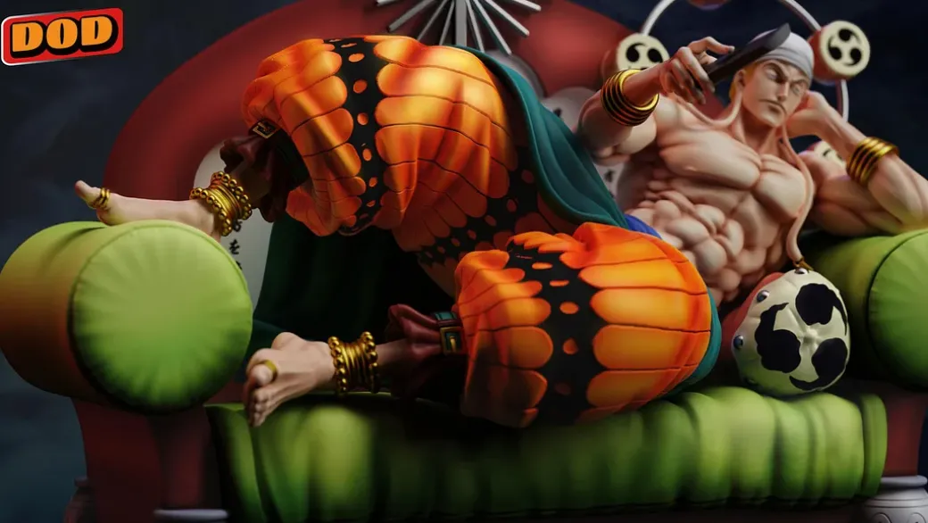 POP Scale Lying Down Enel - ONE PIECE Resin Statue - DOD Studio