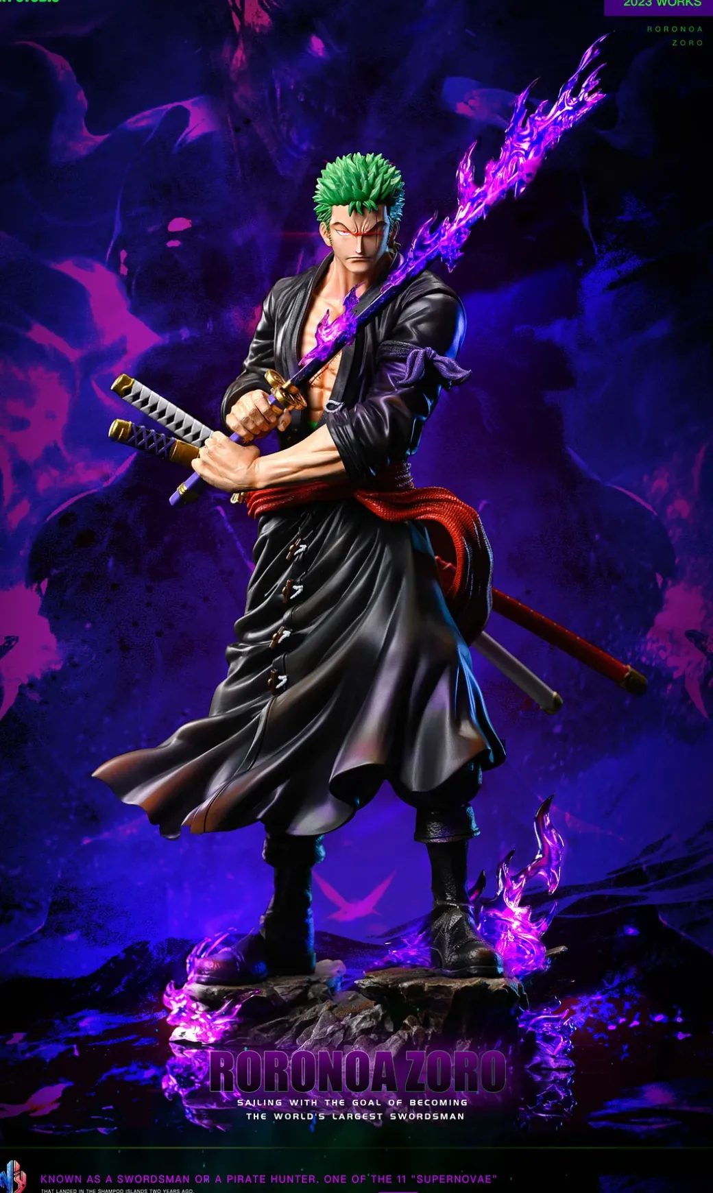 POP Scale Roronoa Zoro - ONE PIECE Resin Statue - NY Studio