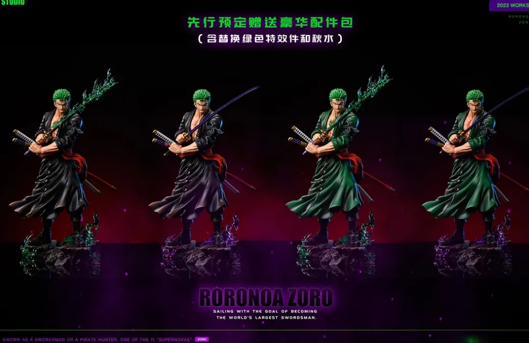 POP Scale Roronoa Zoro - ONE PIECE Resin Statue - NY Studio