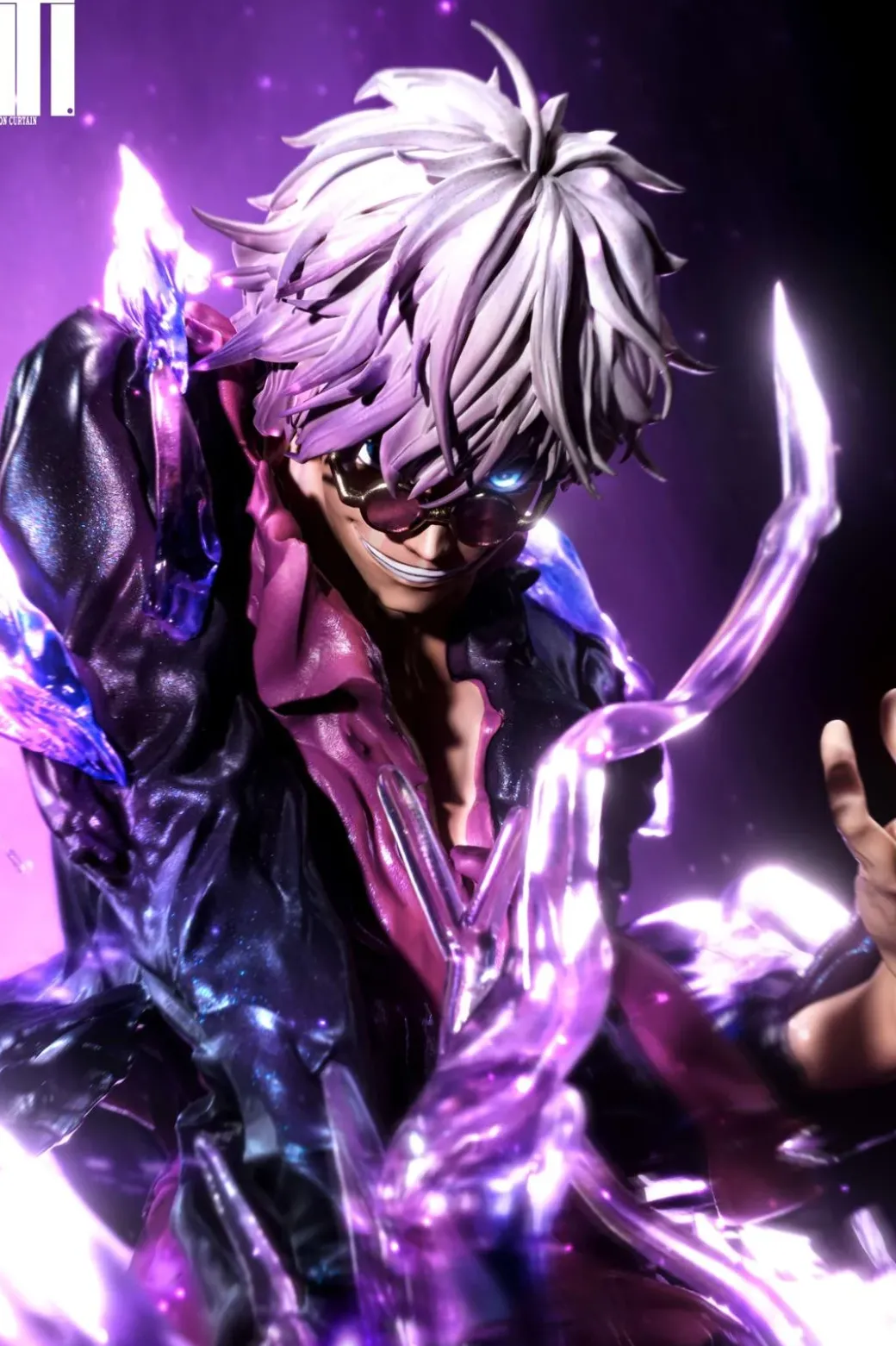 POP Scale Satoru Gojo with LED - Jujutsu Kaisen Resin Statue - Iron Curtain Studio