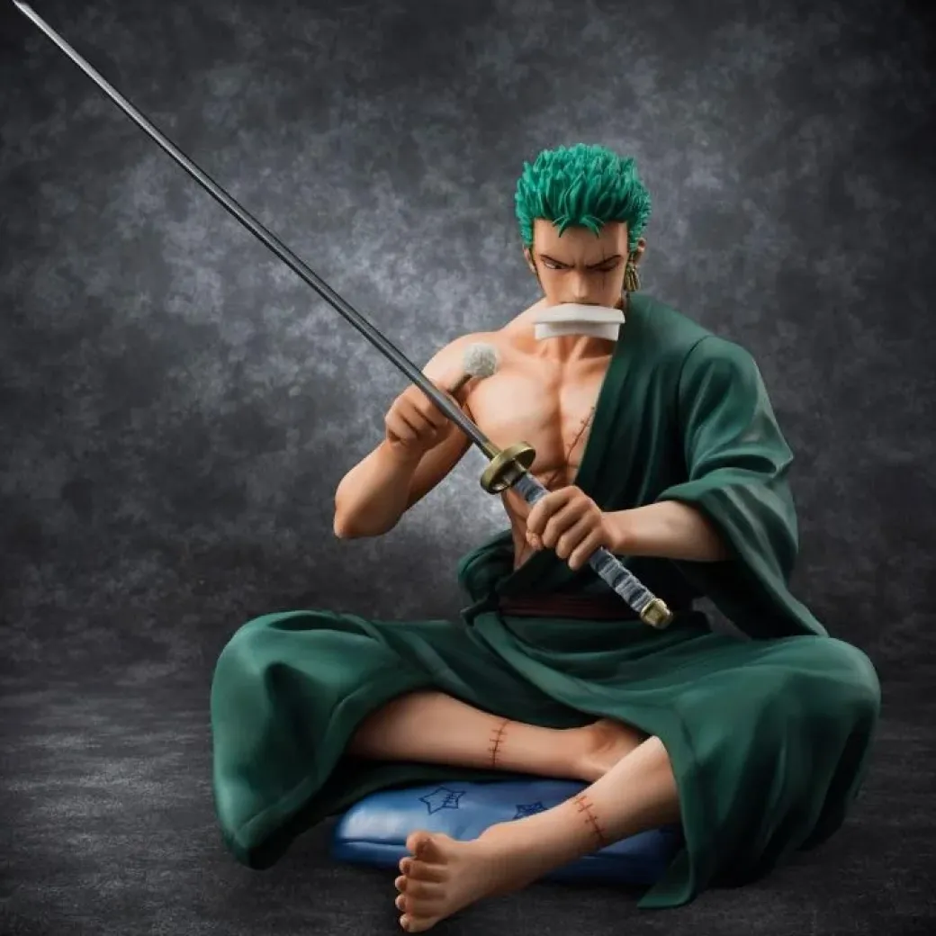 POP Scale Second Edition Sitting Ver. Roronoa Zoro - ONE PIECE Official Statue - MegaHouse