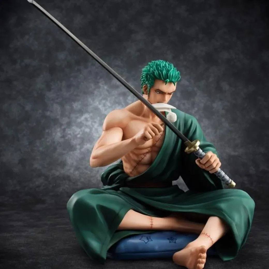 POP Scale Second Edition Sitting Ver. Roronoa Zoro - ONE PIECE Official Statue - MegaHouse
