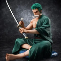 POP Scale Second Edition Sitting Ver. Roronoa Zoro - ONE PIECE Official Statue - MegaHouse
