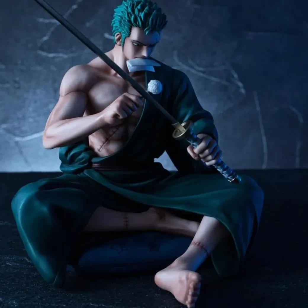 POP Scale Second Edition Sitting Ver. Roronoa Zoro - ONE PIECE Official Statue - MegaHouse