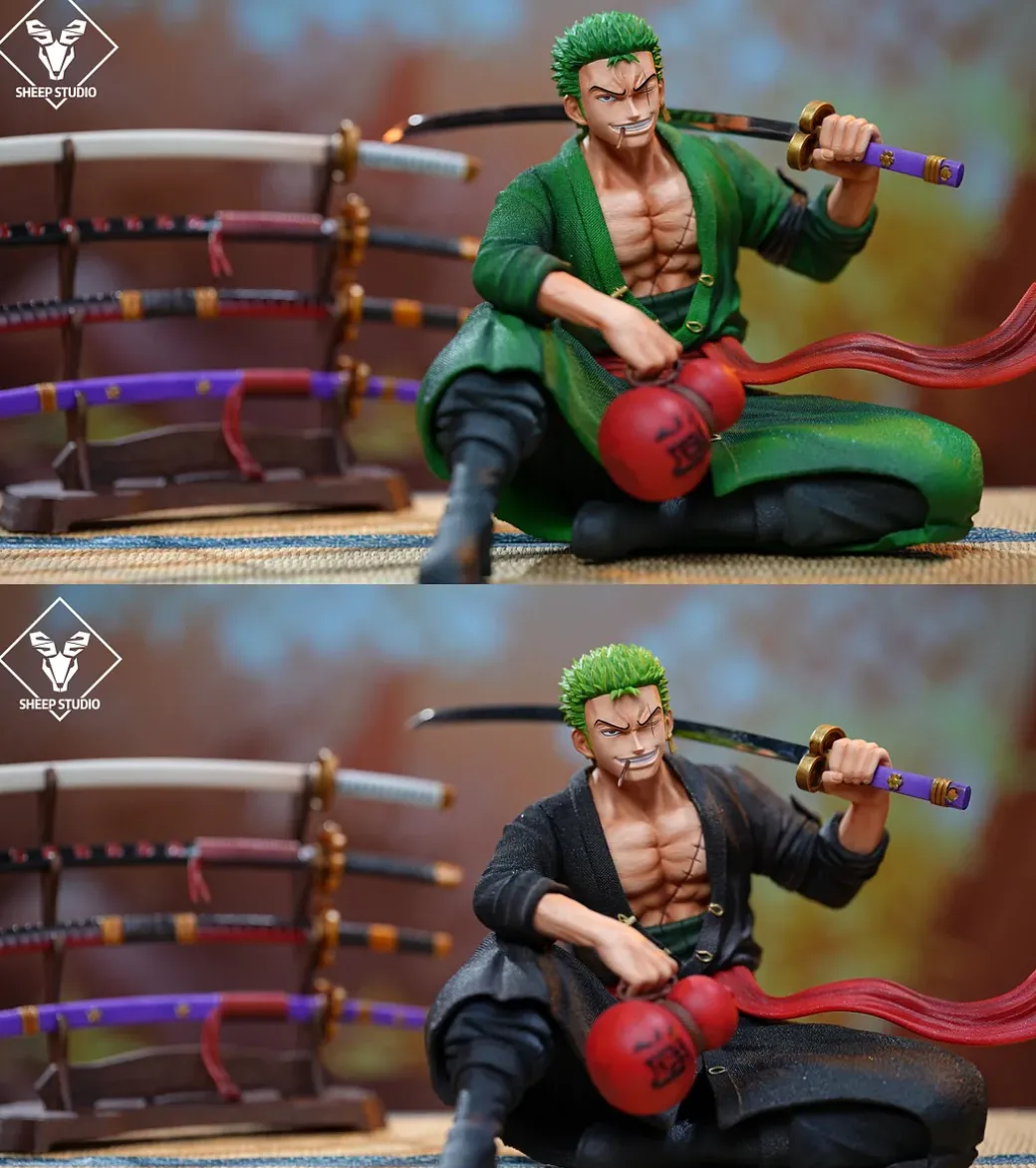 POP Scale Sitting Roronoa Zoro - ONE PIECE Statue - Sheep Studio