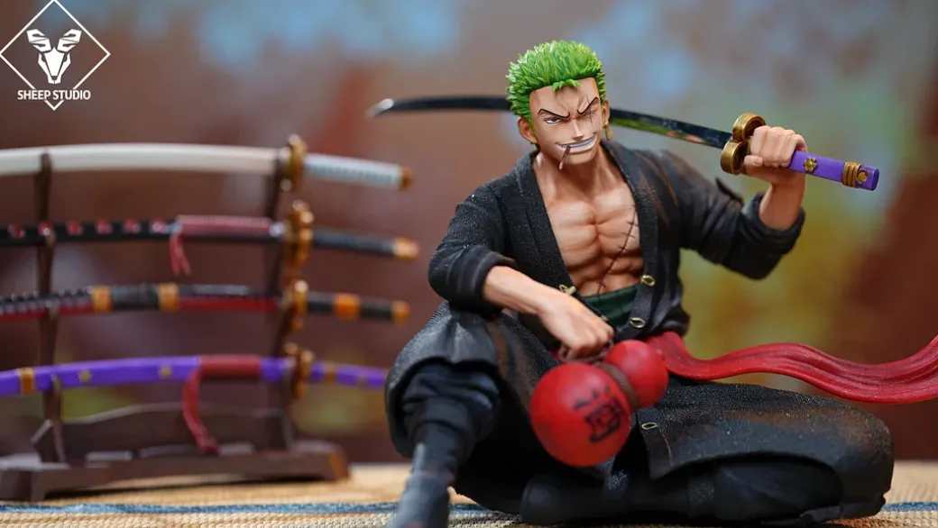 POP Scale Sitting Roronoa Zoro - ONE PIECE Statue - Sheep Studio