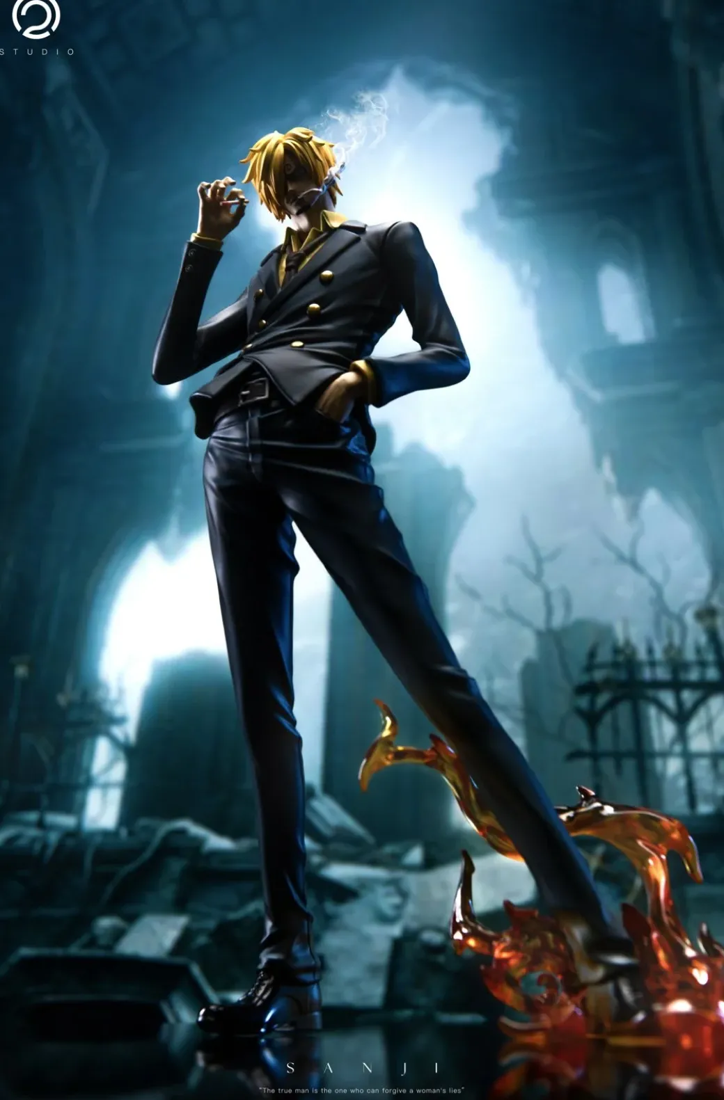 POP Scale Straw Hat Pirates 003 Vinsmoke Sanji - ONE PIECE Resin Statue - C2 Studio