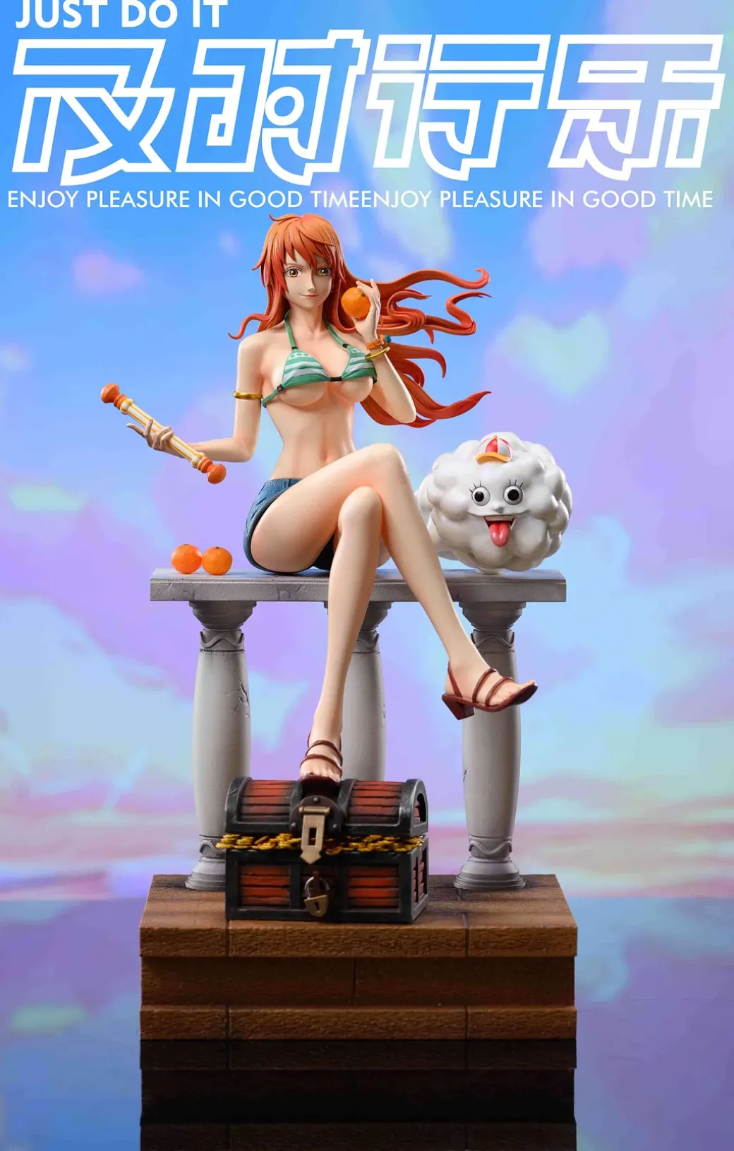 POP Scale Two Years Later Straw Hat Crew Family Portrait Nami - ONE PIECE Resin Statue - Just Do It Studio