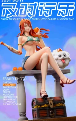 POP Scale Two Years Later Straw Hat Crew Family Portrait Nami - ONE PIECE Resin Statue - Just Do It Studio