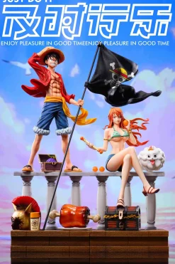 POP Scale Two Years Later Straw Hat Crew Family Portrait Nami - ONE PIECE Resin Statue - Just Do It Studio