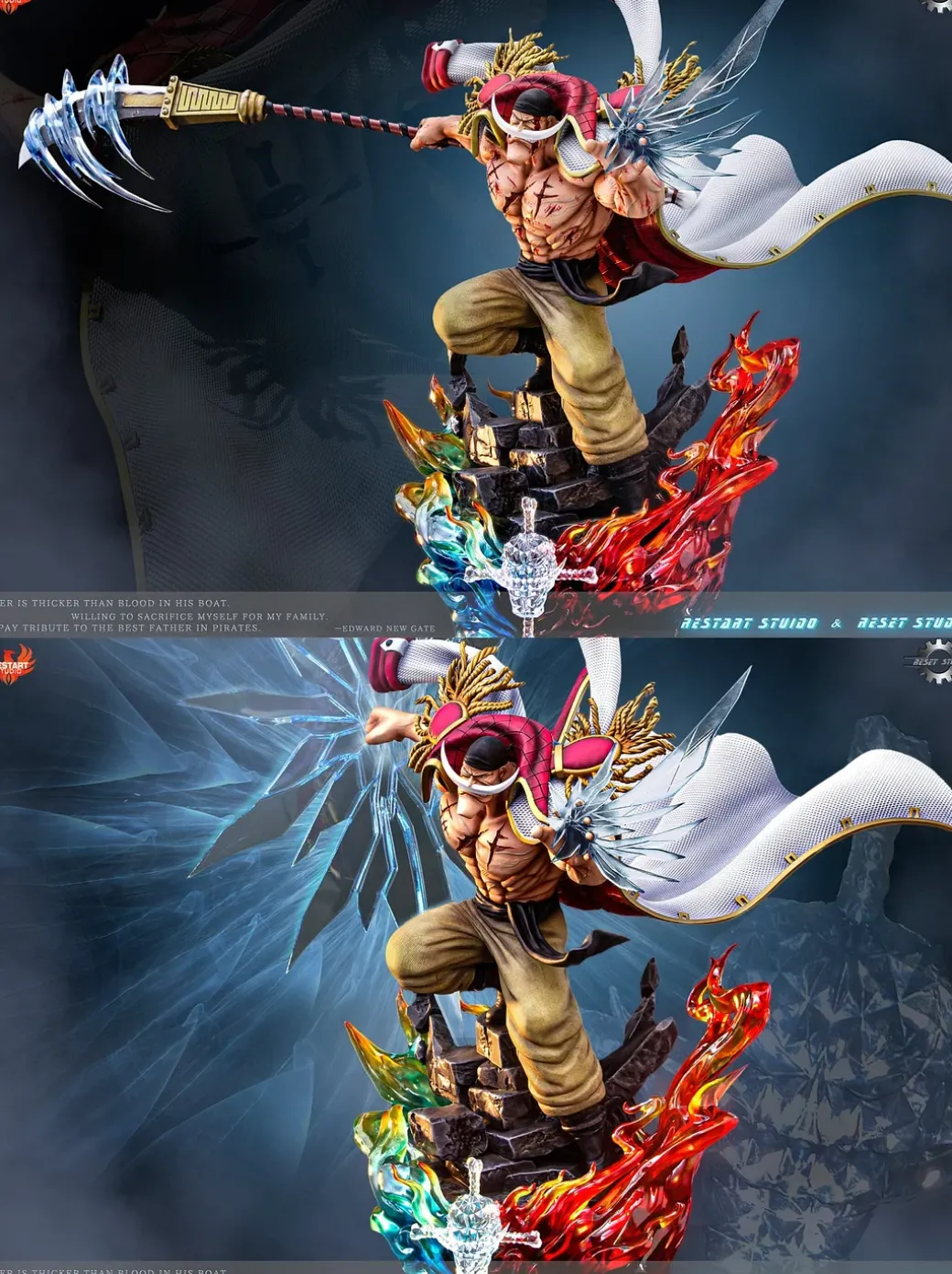 POP Scale Whitebeard Edward Newgate - ONE PIECE Resin Statue - Restart Studio