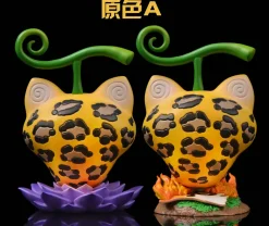 POP WCF Scale Cat-Cat Fruit Leopard Model - ONE PIECE Resin Statue - UNO Studio