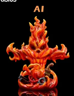 POP WCF Scale Flame-Flame Fruit 2.0 - ONE PIECE Resin Statue - UNO Studio