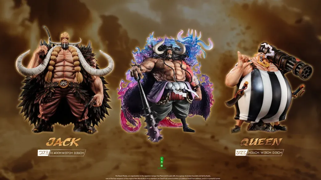 POPMAX Scale Jack & Queen - ONE PIECE Resin Statue - CAO Studio