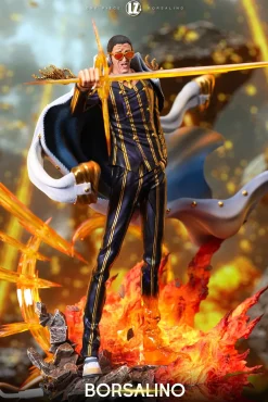 POPMAX Scale Kizaru/ Borsalino with LED - ONE PIECE Resin Statue - LZ Studio
