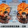 Portgas D. Ace & Ace Cosplay Shin-chan - ONE PIECE Crayon Shin-chan Resin Statue - MianHuaTang Studios