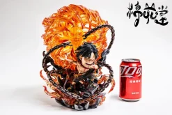 Portgas D. Ace & Ace Cosplay Shin-chan - ONE PIECE Crayon Shin-chan Resin Statue - MianHuaTang Studios