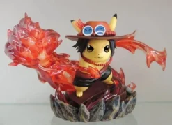 Portgas·D·Ace Cosplay Pikachu - ONE PIECE Pokemon Resin Statue - Cosmos Studios