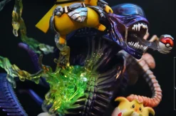 Predator Cosplay Pikachu vs Alien - Pokemon Alien Resin Statue - Crescent-Studios