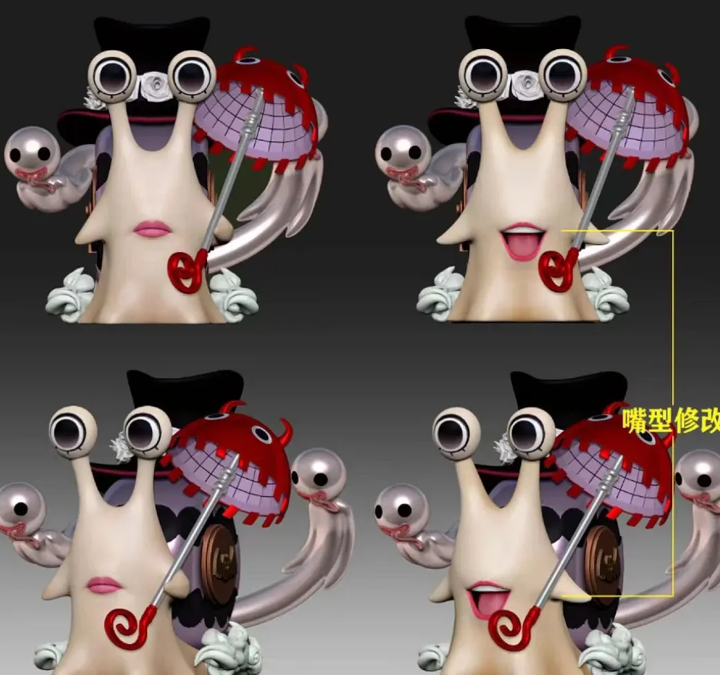 Princess Series DenDen Mushi of Carrot, Princess Shirahoshi & Perona - ONE PIECE Resin Statue - TOP-Studios