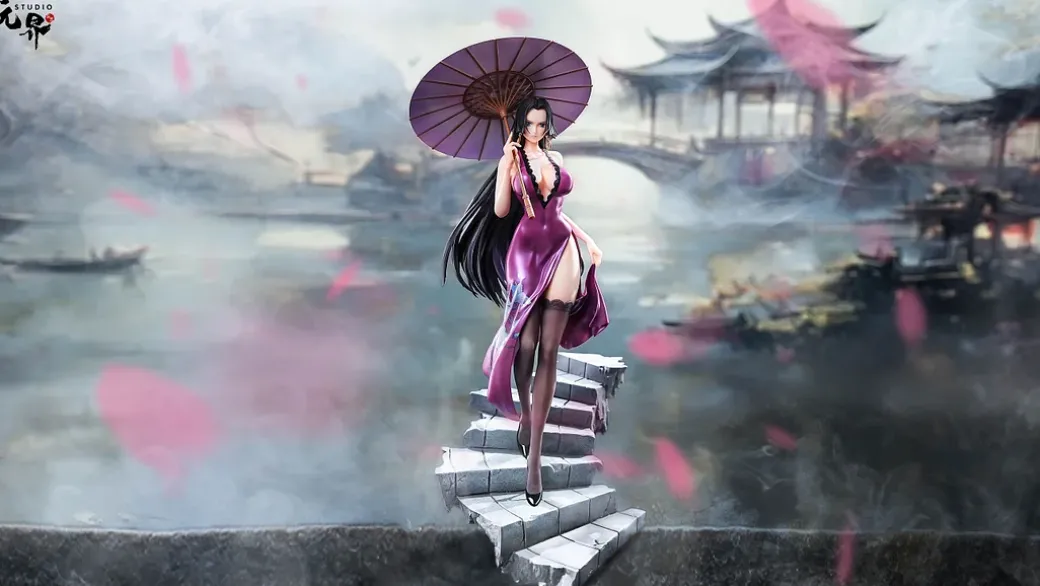 Purple Dress Ver. Boa Hancock - ONE PIECE Resin Statue - WanJie Studio