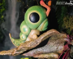 Realistic Style Caterpie - Pokemon Resin Statue - LvBaoShi Studio