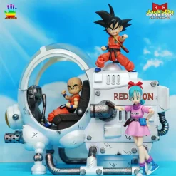 Red Ribbon Army helicopter with LED - Dragon Ball Resin Statue - JacksDo Studios