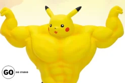Reopen Muscle Show Series Pikachu & Charmander & Squirtle & Bulbasaur - Full Set (All 4 Sets) - Pokemon Resin Statue - GO Studios