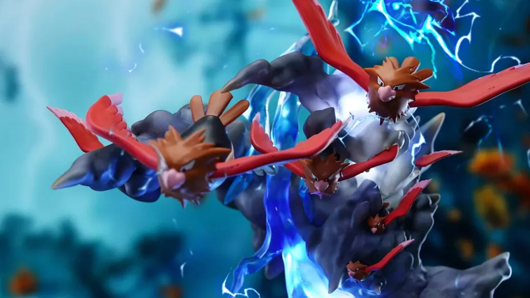 Riding Bike Ash Ketchum with LED - Pokemon Resin Statue - A.M. Sandsculpture Studios