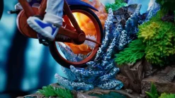Riding Bike Ash Ketchum with LED - Pokemon Resin Statue - A.M. Sandsculpture Studios