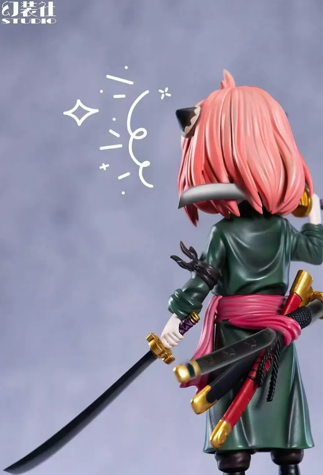 Roronoa Zoro Cosplay Anya Forger - ONE PIECE SPY X FAMILY Resin Statue - HuanZhuangShe Studio