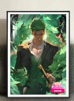 Roronoa Zoro Decorative Painting - ONE PIECE Decorative Painting - AMaoHuaShe Studio