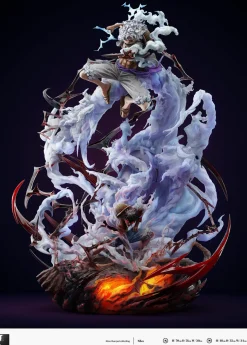 S- & S Scale Nika Monkey D. Luffy with LED - ONE PIECE Resin Statue - LAST SLEEP Studios