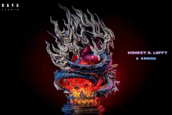S- & S+ Scale Nika Monkey D. Luffy VS Beast Form Kaido with LED - ONE PIECE Resin Statue - DAYU Studios