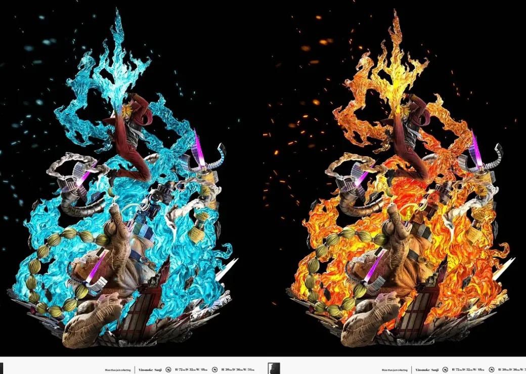 S- & S Scale Sanji with LED - ONE PIECE Resin Statue - LAST SLEEP Studios